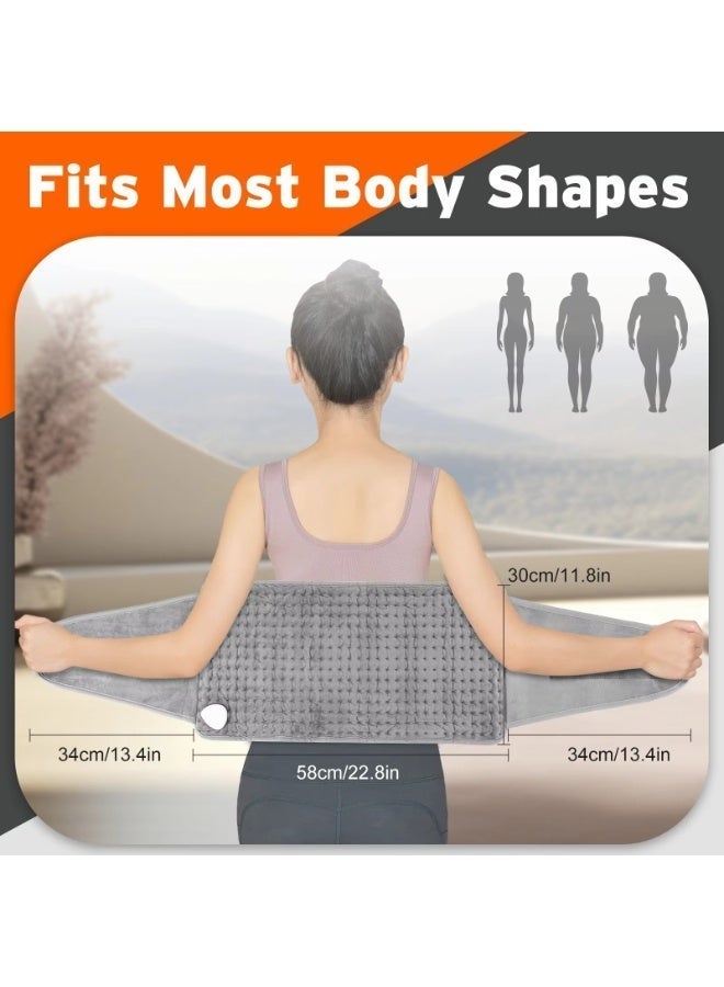 AREXA Electric Waist Heating Pad with LCD Controller, 9 Heating Levels & 4 Timer Options Heating Pad belt for Back Pain Relief, Fast Heat Pad for Muscle Stiffness Cramps Neck Abdominal Shoulder Relief - Image 5