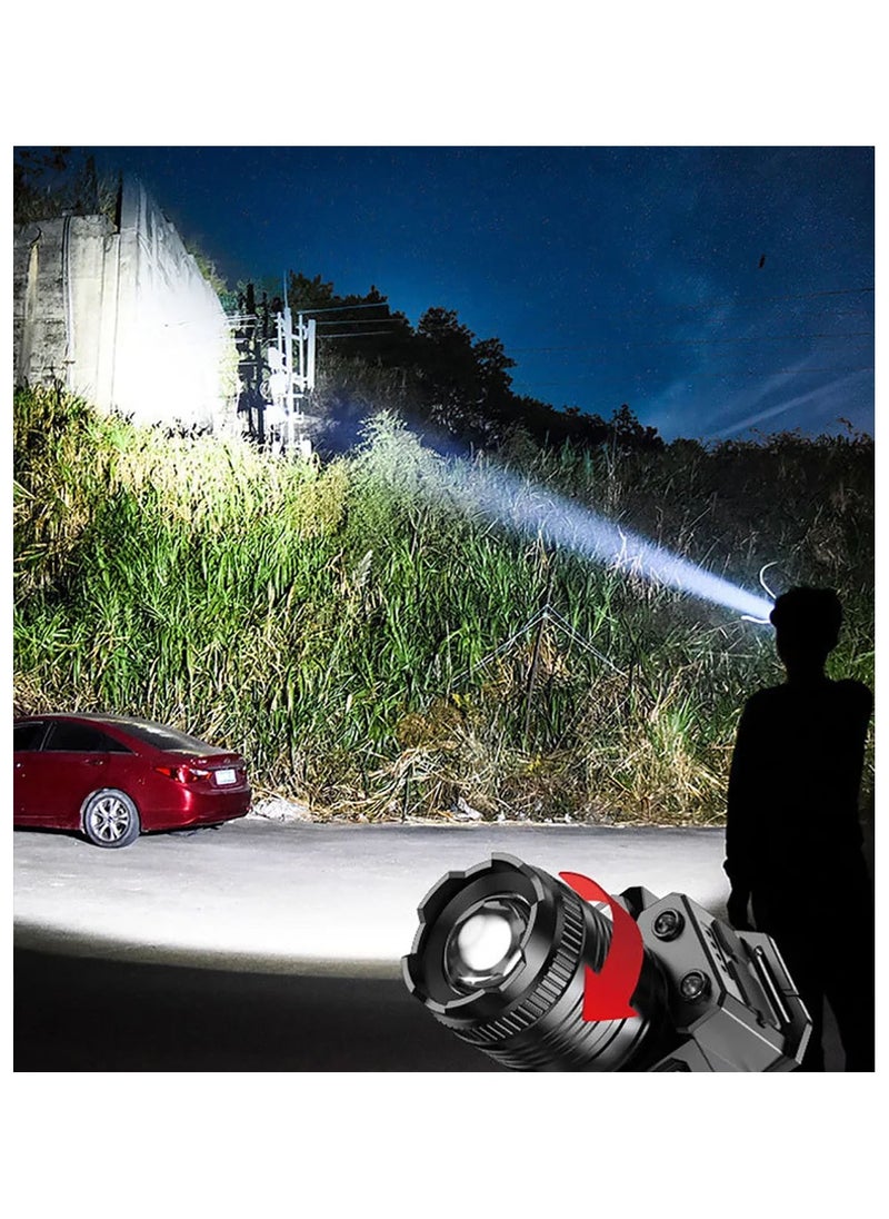 Generic - Rechargeable LED Headlamp 360° Adjustable Headlamp with Motion Sensor and 5 Light Modes For Hiking Fishing Mountaineering and Camping - Image 1
