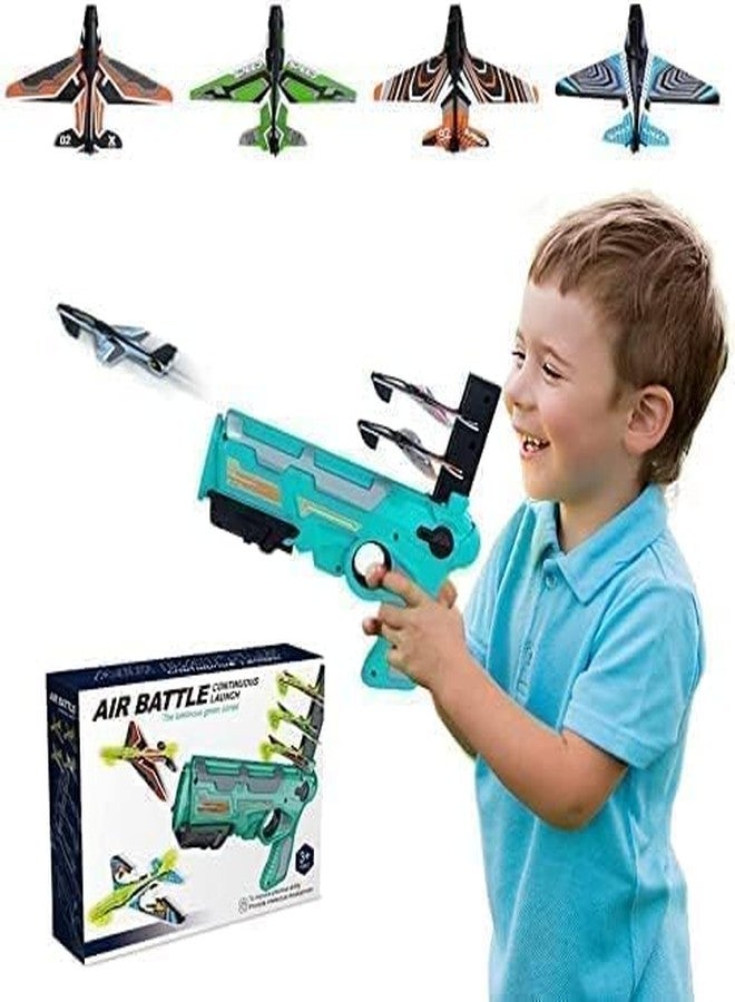 Boxoza Airplane with Glider Plane|Boys Toys Age 6-8 with One-Click Ejection Airplane Game|Gifts Ideal for 4-8 Years Old Boys and Girls - Multicolor (1) - Image 4