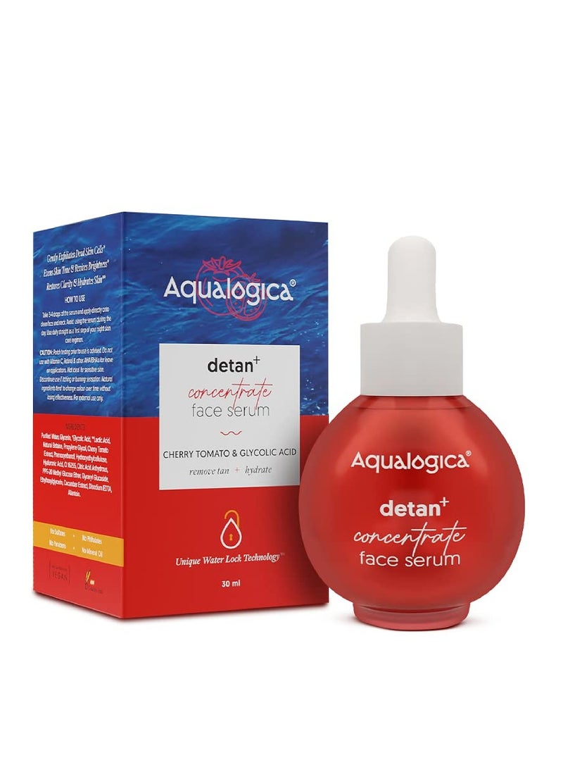 Aqualogica Aqualogica Concentrate Face Serum With Cherry Tomato Glycolic Acid for Tan Removal 30ml  - Image 1