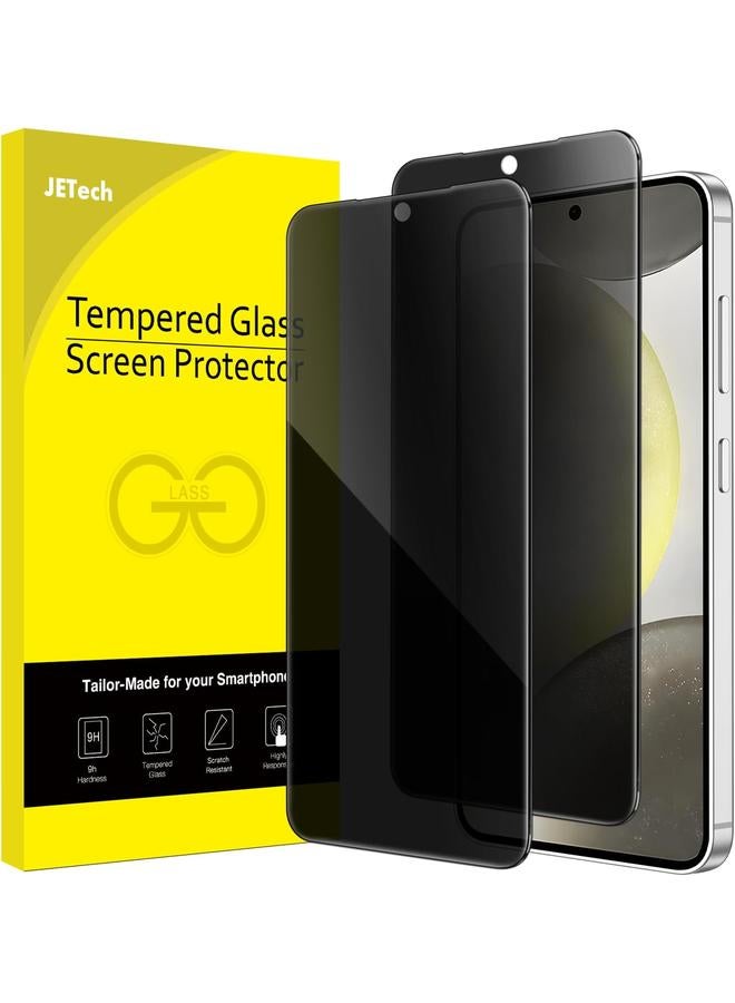 جي تيك واقي شاشة الخصوصية لهاتف Samsung Galaxy S24+ S24 Plus 5G مقاس 6.7 بوصة، غشاء زجاجي مقوى مضاد للتجسس ومتوافق مع بصمة الإصبع، عبوتان - Image 1