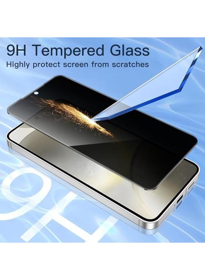 جي تيك واقي شاشة الخصوصية لهاتف Samsung Galaxy S24+ S24 Plus 5G مقاس 6.7 بوصة، غشاء زجاجي مقوى مضاد للتجسس ومتوافق مع بصمة الإصبع، عبوتان - Image 5