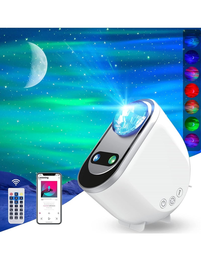 AL RAID Galaxy Aurora Projector 3-in-1 LED Northern Lights & Star Projector with Bluetooth Speaker & 6 White Noise Options Starry Moon Light for Adults & Kids Gift  - Image 1