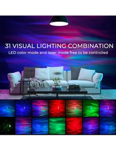 AL RAID Galaxy Aurora Projector 3-in-1 LED Northern Lights & Star Projector with Bluetooth Speaker & 6 White Noise Options Starry Moon Light for Adults & Kids Gift  - Image 2