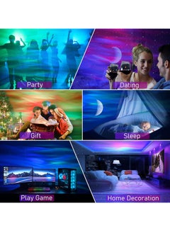 AL RAID Galaxy Aurora Projector 3-in-1 LED Northern Lights & Star Projector with Bluetooth Speaker & 6 White Noise Options Starry Moon Light for Adults & Kids Gift  - Image 3