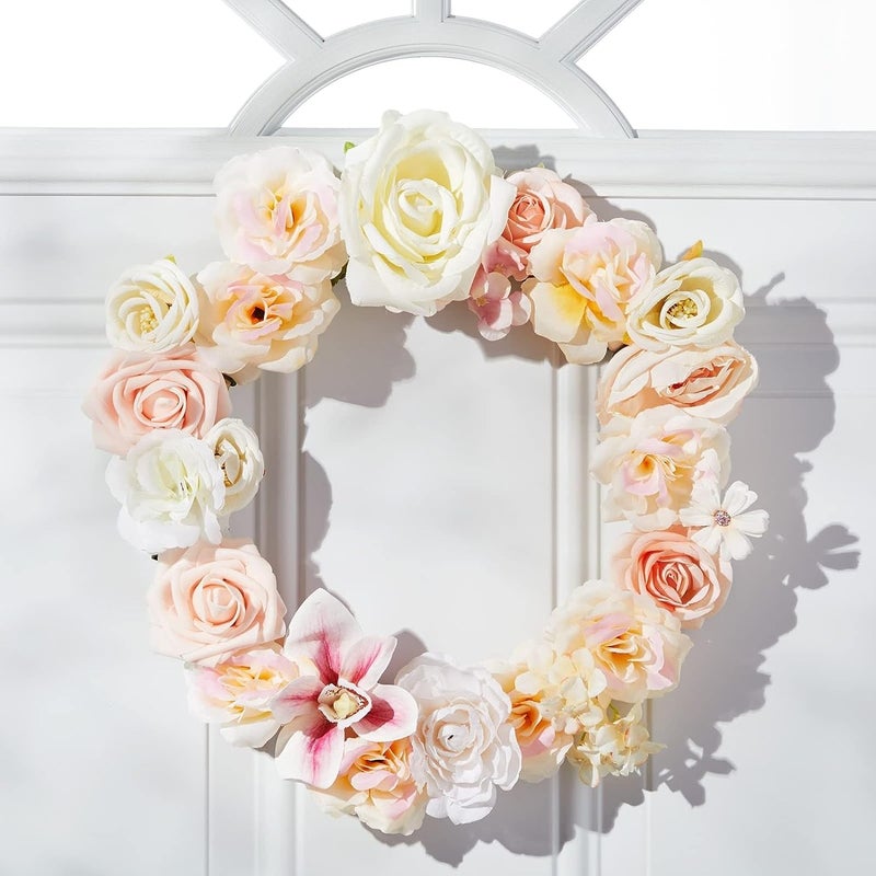 Haoser 4 Pack Wooden Wreath Ring with Pre-Cut Holes for Crafts, Home Decor, Wall Door Hanging Wreaths, Floral Hoop Garland, ooden Craft Floral Hoop Rings,0.2 Inches Thick (Inner 9In x Outer 11.5IN) - Image 3