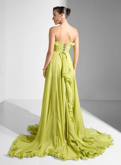 green emerald velvet dress evening dress