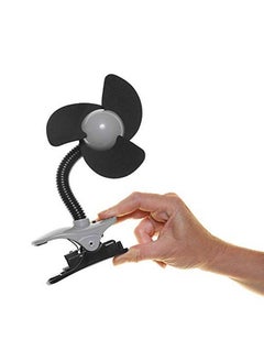 dreambaby Deluxe Ezy-Fit Clip On Fan With Soft Fins - Perfect For Strollers, Cribs, Wheelchairs, Beach, Pool, Much More!, Black/Grey-1 Count (Pack Of 1)  - Image 4