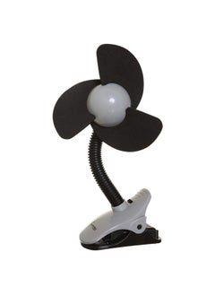 dreambaby Deluxe Ezy-Fit Clip On Fan With Soft Fins - Perfect For Strollers, Cribs, Wheelchairs, Beach, Pool, Much More!, Black/Grey-1 Count (Pack Of 1)  - Image 1