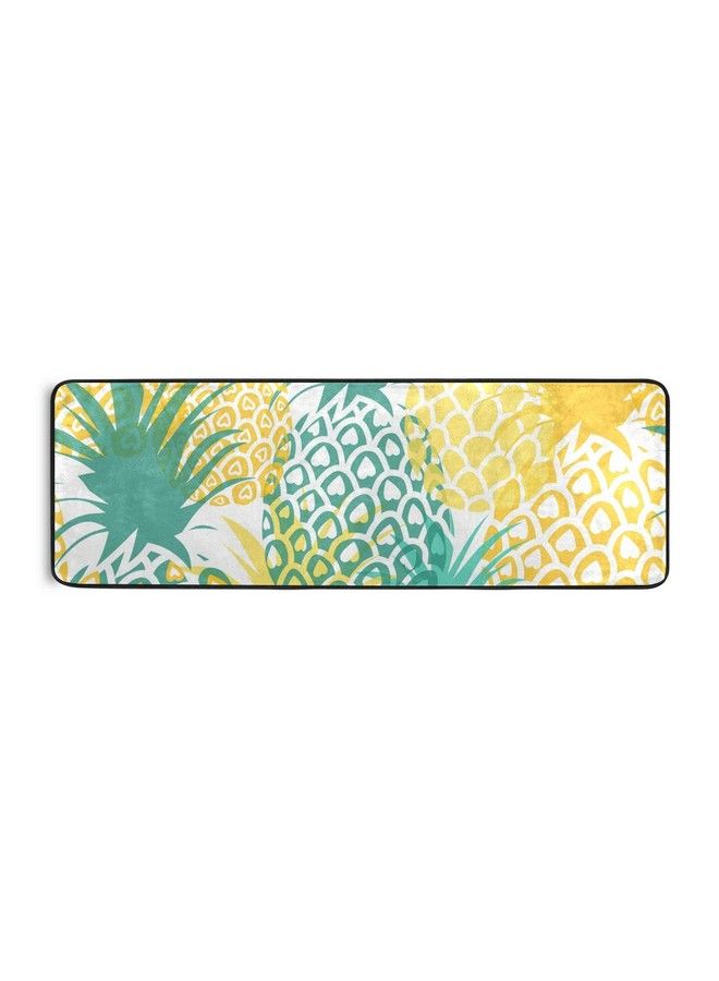 senya Pineapple Tropical Fruit Kitchen Rugs Nonslip Soft Doormats Bath Carpet Floor Runner Area Rugs For Home Dining Living Room Bedroom 72" X 24" - Image 5