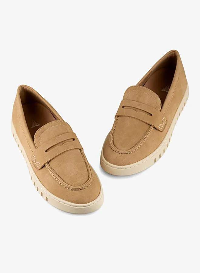 Vincci Brown Women Round-toe FlatPumps for Women | Best Price UAE