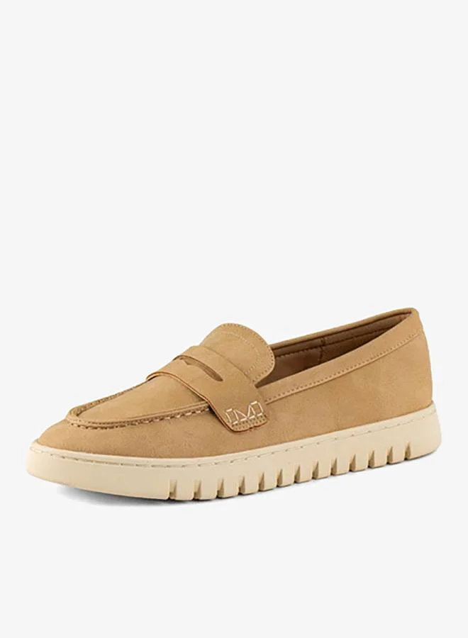 Vincci Brown Women Round-toe FlatPumps for Women | Best Price UAE