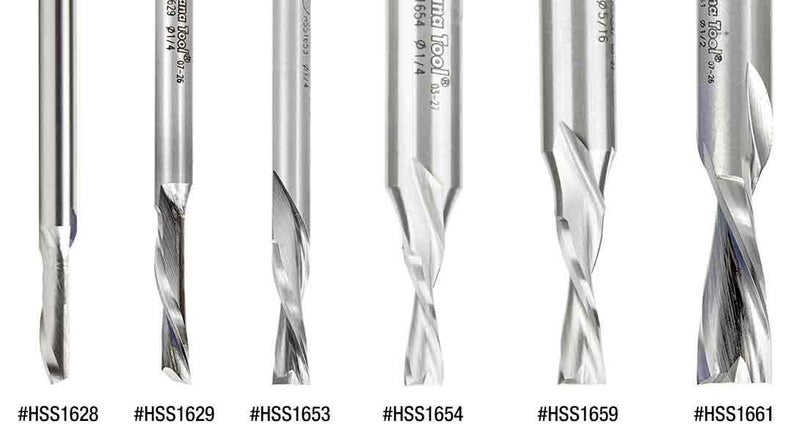 Amana Tool - HSS1654 High Speed Steel (HSS) Double Flute Spiral Aluminum Cutting 1/4 Dia x - Image 2