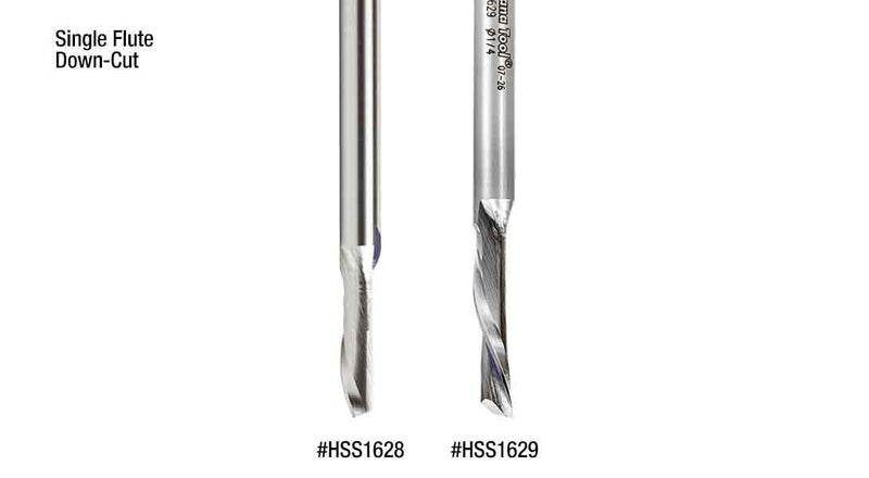 Amana Tool - HSS1654 High Speed Steel (HSS) Double Flute Spiral Aluminum Cutting 1/4 Dia x - Image 3