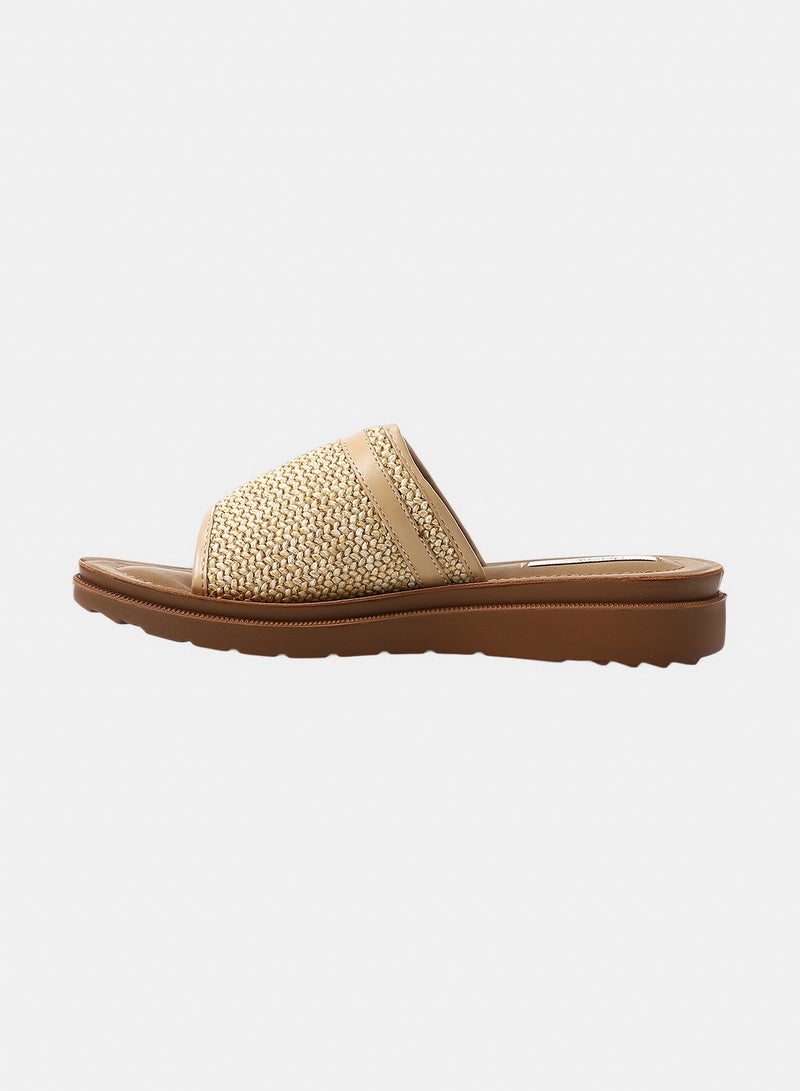 Dejavu Shoes HOG-DJTX-006  Raffia-Textured Comfort Slide For Women - Image 4