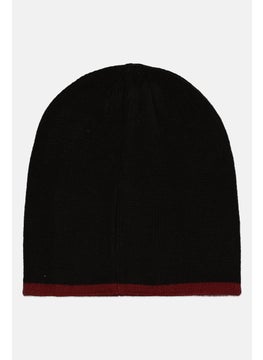 Van Heusen Men Knitted Beanie, Black  - Image 2