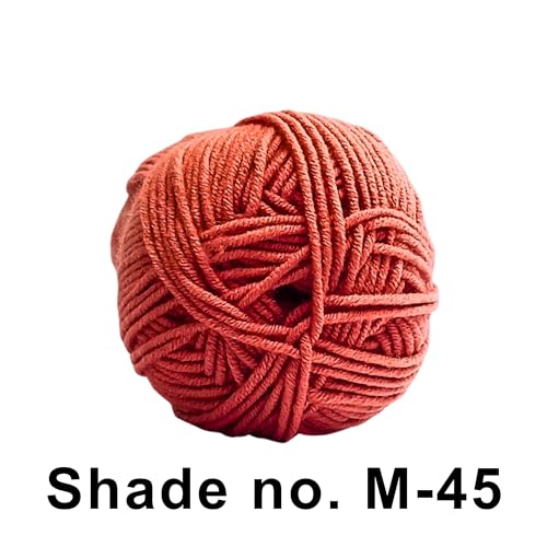 VCR 4ply Bright Carrot Yarn, 100 Grams Hank, 190 Meters Length, Acrylic Ball for Crochet and Knitting, Soft Crosia Threads, Pack of 1 Yarn, Suitable for DIY Crafts - Image 2