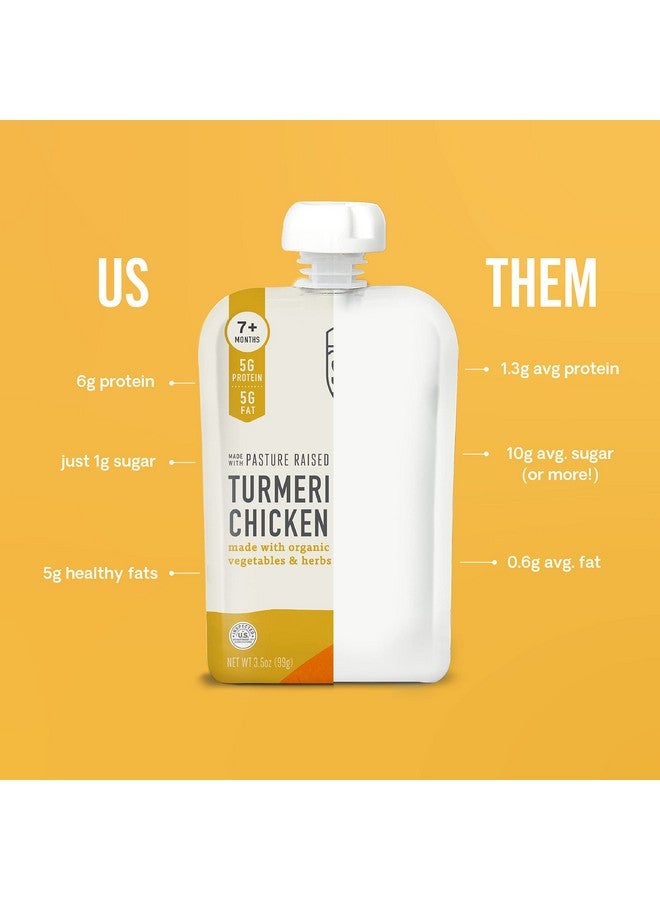 سيرينتي كيدز هريس مرق العظام للأطفال من عمر 7 أشهر فما فوق مصنوع من خضراوات عضوية - حاصل على جائزة Clean Label Project Purity - عبوة 3.5 أونصة خالية من مادة BPA - عبوة متنوعة - 6 قطع - هريس الأطفال - مرق العظام للأطفال - Image 4