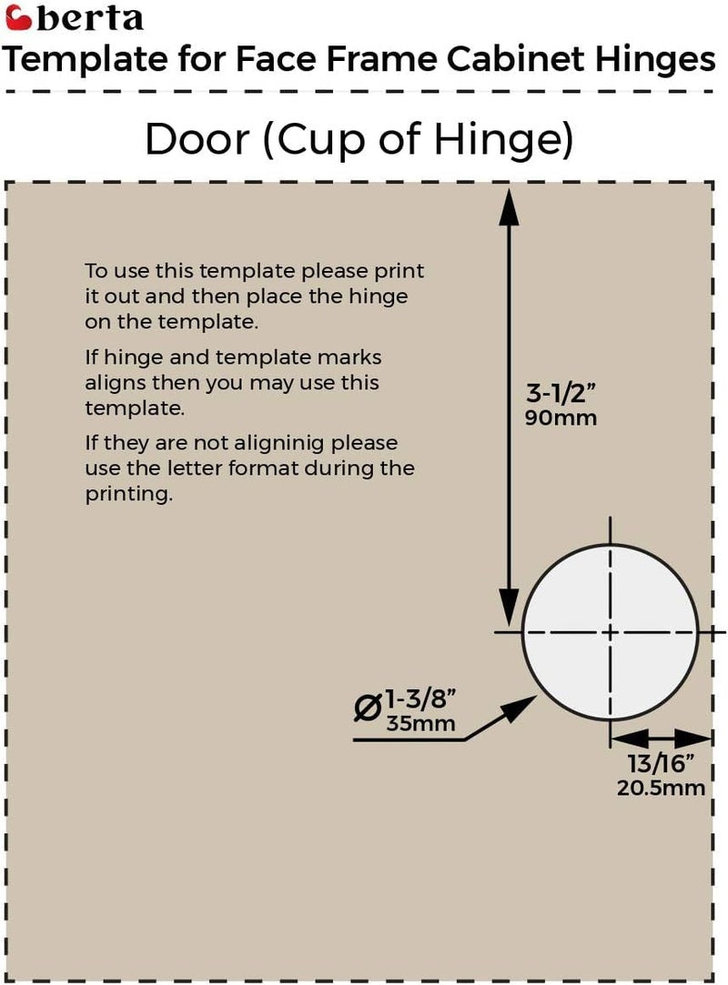 Berta 2 Pack, 3/8" Overlay Hinges, 45mm Stainless Steel Quiet 3D Soft Close Concealed for Face Frame Door ï¼† Frameless Door, 105Â° Open Angle Kitchen Replacement, Self Closing Hidden, Satin Nickel - Image 3