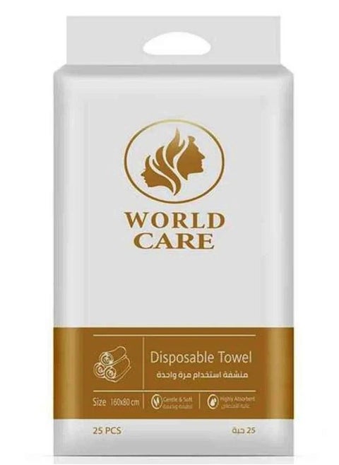 One Time Use Towel Size 160X80 Cm Hghly Absorbent Gentle And Soft 25 Pieces