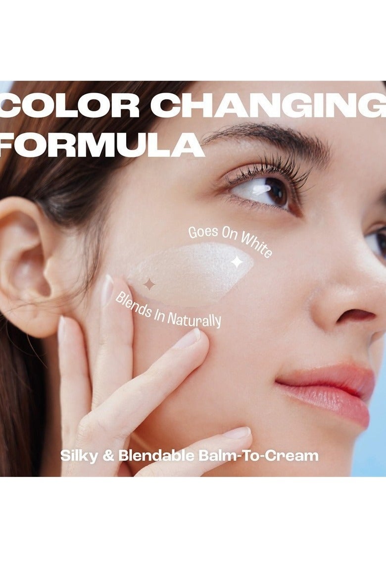 Cover Cream Stick V - Korean Color Changing Foundation with Detachable Brush - Full to Medium Coverage Foundation (201 light - Image 3