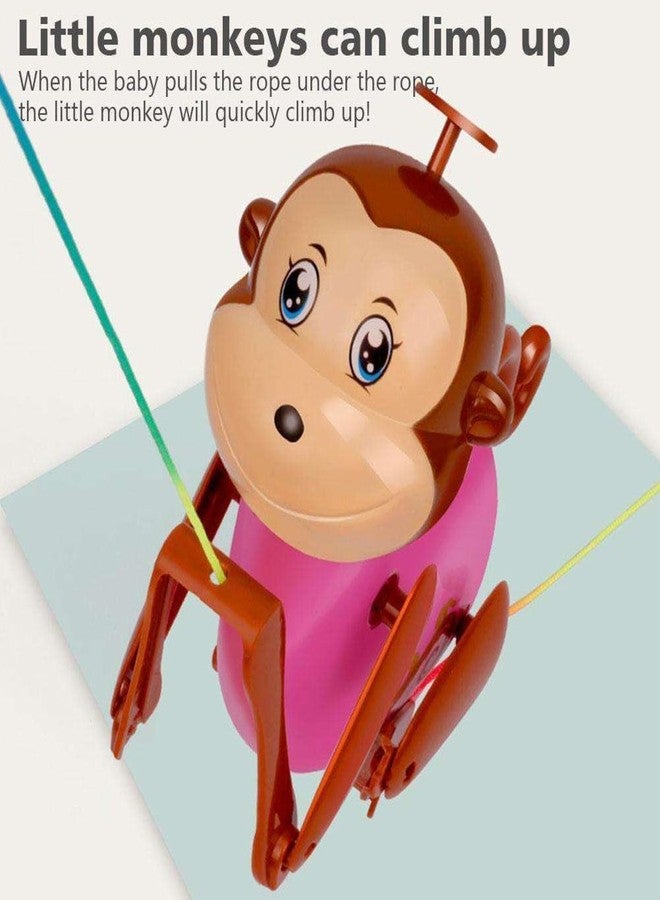 MAPA PLAY Rope-Climbing Monkey, Funny String-Climbing Monkey Toy Pull and Climb Monkey Pull String Monkey Interactive Toy with Funny Sound Effect for Children - Image 3