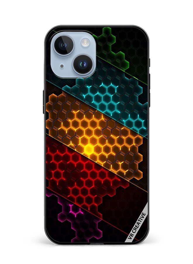 VR CREATIVE Protective Case Cover For Apple iPhone 15 Plus Design Multicolour - Image 1