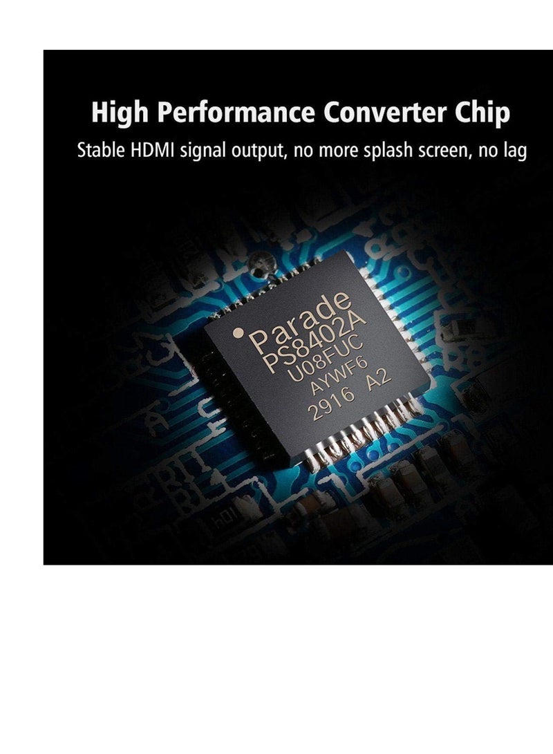 كابل محول من منفذ DP ذكر إلى منفذ HDMI أنثى  - Image 4