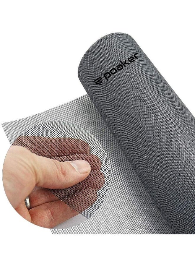 Poaker Custom Fiber Fly Insect Net Anti Mosquito Bug For Windows Doors And Patio Premium Pet Screen Net Barrier Invisible 1.5 Meter 3 Feet - Image 2