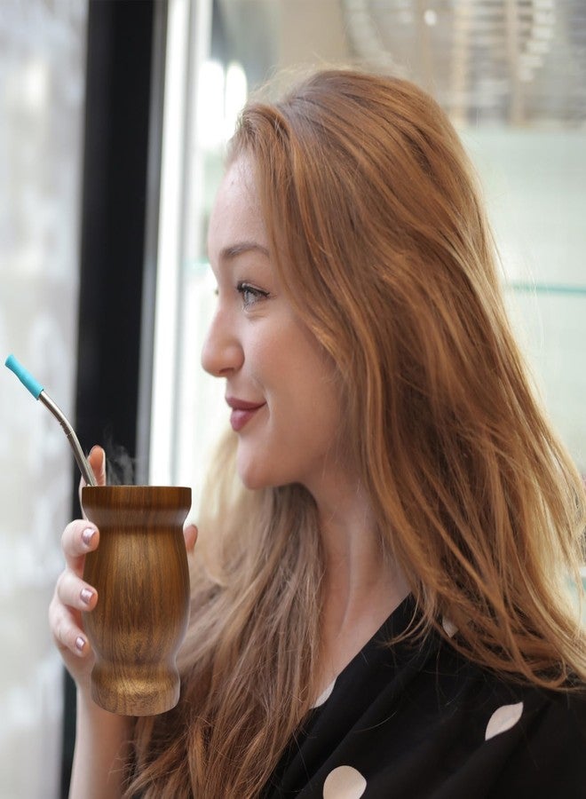 Beruth Reusable Bombilla Yerba Mate Straw - Stainless Steel Removable Spoon Style Filter with Soft Silicone Tip - Metal Straw for Drinking Loose Leaf Tea, Coffee - Includes Cleaning Brush by Beruth - Image 3