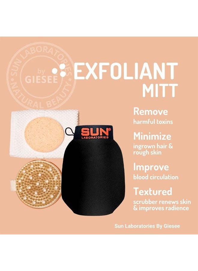 Sun Laboratories by Giesee - Exfoliating Gel and Mitt for Cleansing and Softening Skin - 1 8 fl. oz. Bottle - Image 1