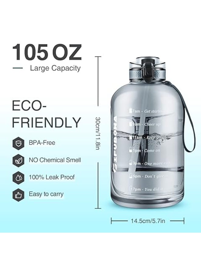 Large Water Bottle with Handle BPA Free Leakproof Motivational Big Sports Capacity Drink Jug - pzsku/ZC8499BEF688689452614Z/45/_/1703327312/0fbc106b-72d5-4644-b353-8a4bcf714680