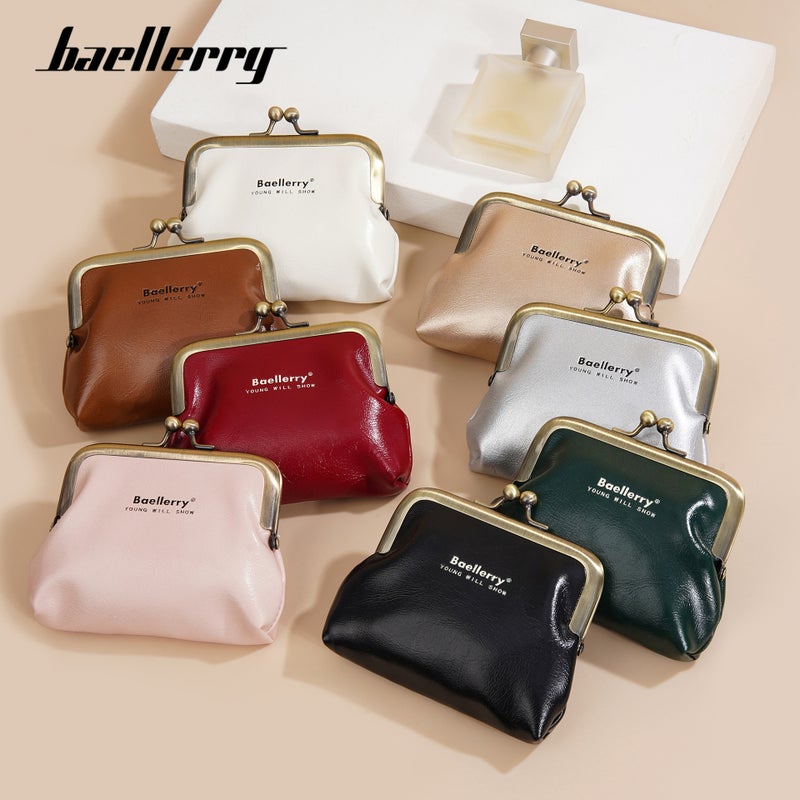 New Women''s Coin Purse baellerry Retro Wax Leather Mini Women''s Bag Fashion Storage Bag - Image 5