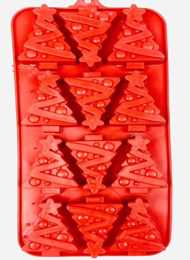 ريجنت صينية مكعبات ثلج سيليكونية للعطلات، قوالب حلوى في 3 صواني متنوعة: شجرة عيد الميلاد الحمراء، ندفة ثلج زرقاء فاتحة، رجل خبز الزنجبيل بني داكن، وعصا حلوى - Image 3