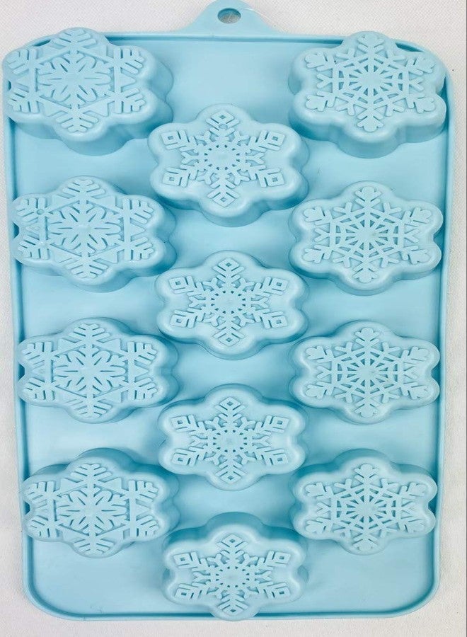 ريجنت صينية مكعبات ثلج سيليكونية للعطلات، قوالب حلوى في 3 صواني متنوعة: شجرة عيد الميلاد الحمراء، ندفة ثلج زرقاء فاتحة، رجل خبز الزنجبيل بني داكن، وعصا حلوى - Image 2