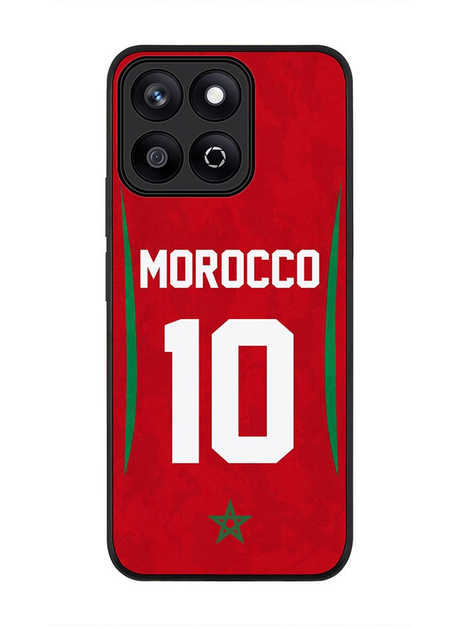 Stylizedd For Honor X7c 4G Case,Slim fit Camera Protection, Shockproof Thin Phone cover  - Football Team Morocco World Cup 2026 - Image 1