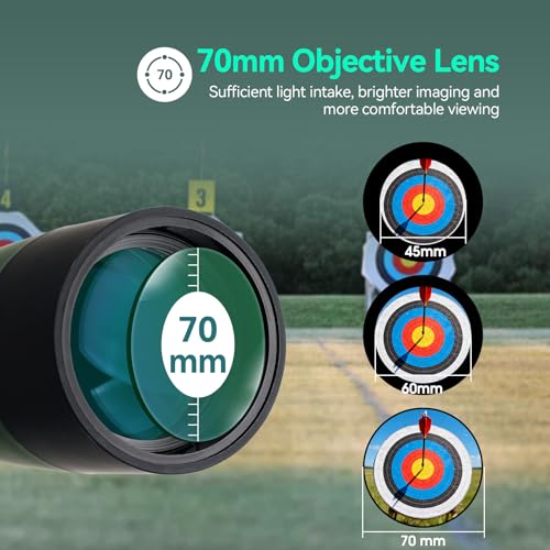 SVBONY SV28 Spotting Scopes with Tripod, Angled 25-75x70mm Spotter Scope with Phone Adapter, Waterproof Fogproof Spotting Scope for Bird Watching, Target Shooting, Wildlife Viewing - Image 4