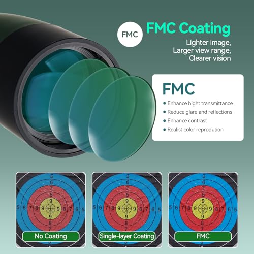 SVBONY SV28 Spotting Scopes with Tripod, Angled 25-75x70mm Spotter Scope with Phone Adapter, Waterproof Fogproof Spotting Scope for Bird Watching, Target Shooting, Wildlife Viewing - Image 5