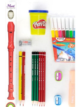Oppland Stationery School Set Flute Gift Back to School 20 Piece Complete Set for Primary School Students  - Image 4