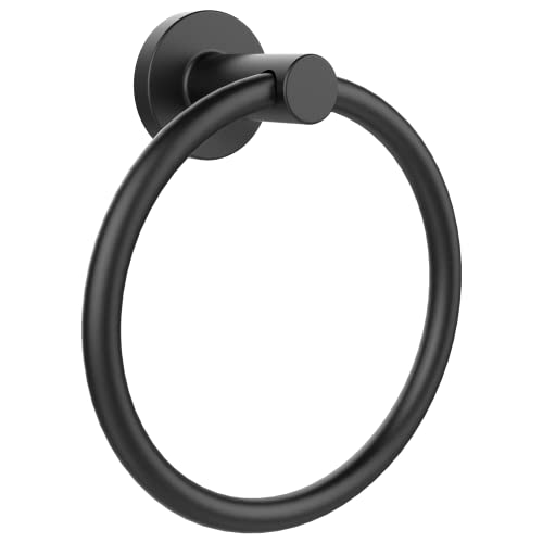 SetSail Towel Holder for Bathroom Wall Matte Black Towel Ring Stainless Steel Hand Towel Holder Heavy Duty Towel Hanger for Bath, Kitchen - Image 1