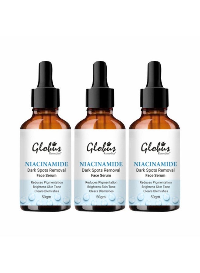 Globus Remedies Niacinamide Anti-Pigmentation Face Serum, Clarifying Serum for Dark Spots & Pigmentation, 50ml (Pack of 3) - Image 1