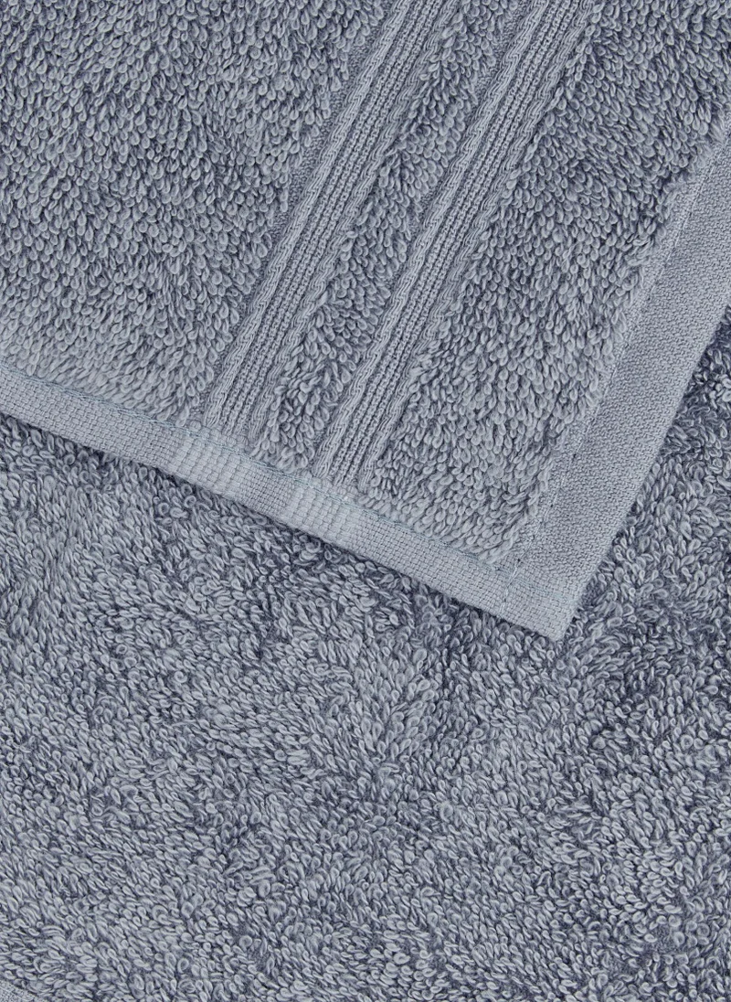 Matalan 4 Pack Blue 100% Egyptian Cotton Face Cloths