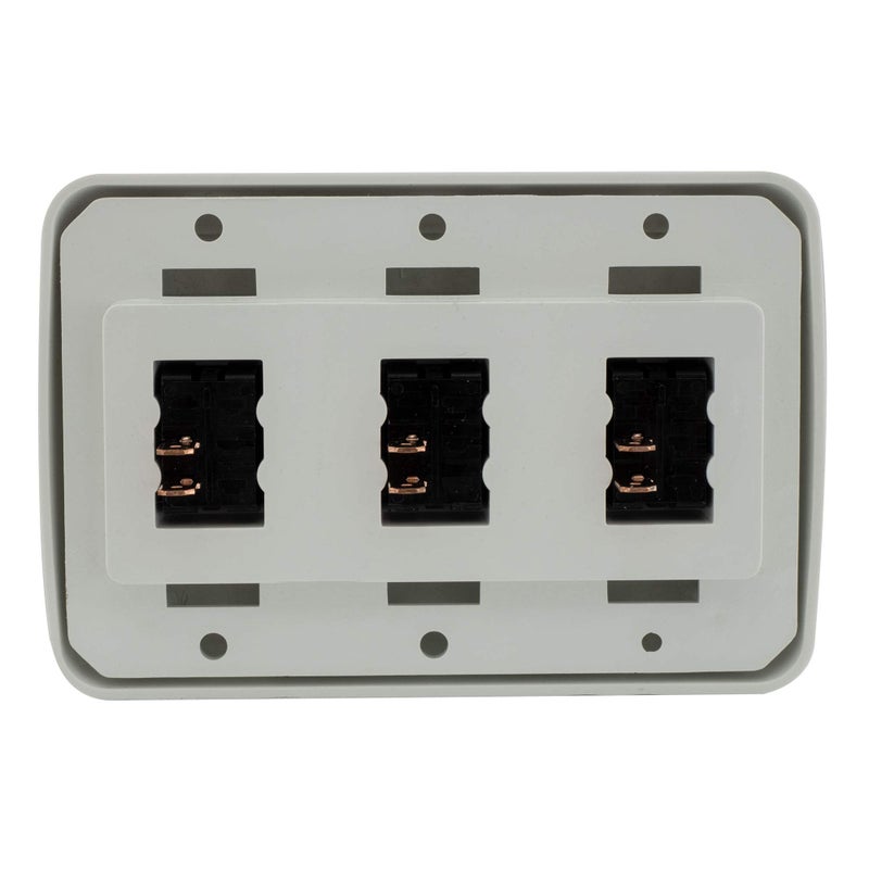 American Technology Components Triple SPST On-Off Switch with Bezel, 12-Volt, for RV, Trailer, Camper (White) - Image 5