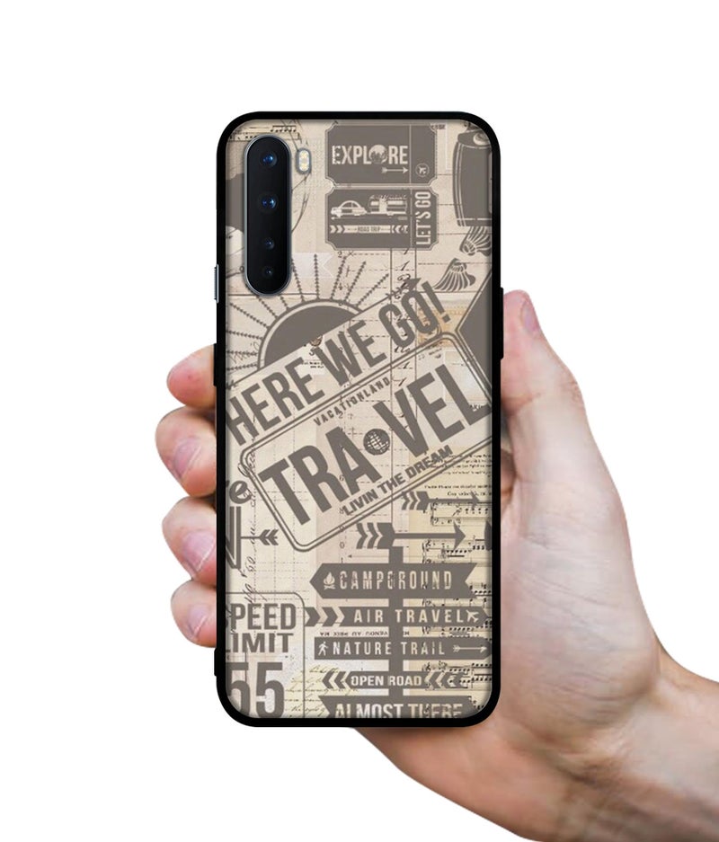Casotec Travel Design Premium 2D Printed Metal Back Case Cover for OnePlus Nord 5G - Image 3