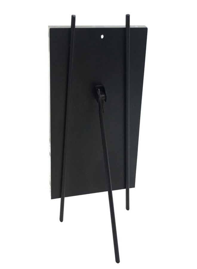 Isaac Jacobs 5x7 Black Magnetic Acrylic Metal Easel Frame (5x7 Vertical) (Black) - Image 2