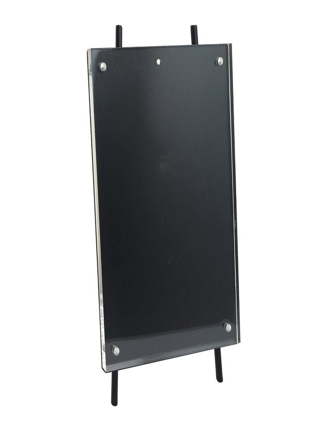 Isaac Jacobs 5x7 Black Magnetic Acrylic Metal Easel Frame (5x7 Vertical) (Black) - Image 1
