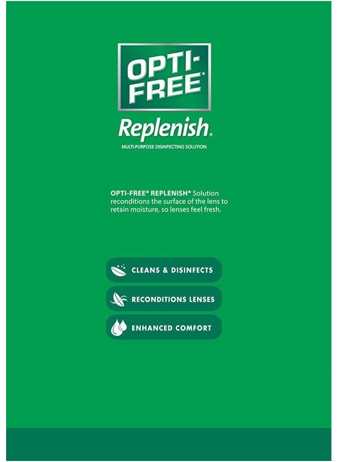 Replenish Multi-Purpose Disinfecting Solution with Lens Case, Twin Pack, 10-Fluid Ounces Each - 2 Count(Pack of 1) - pzsku/ZC84A2967511FA72D5C59Z/45/_/1715465783/ab8f90c3-c504-486b-8233-5746eee35009