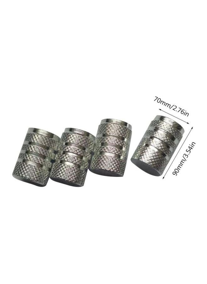 NIBEMINENT 4-Piece Aluminum Alloy Tire Wheel Valve Cap  - Image 5