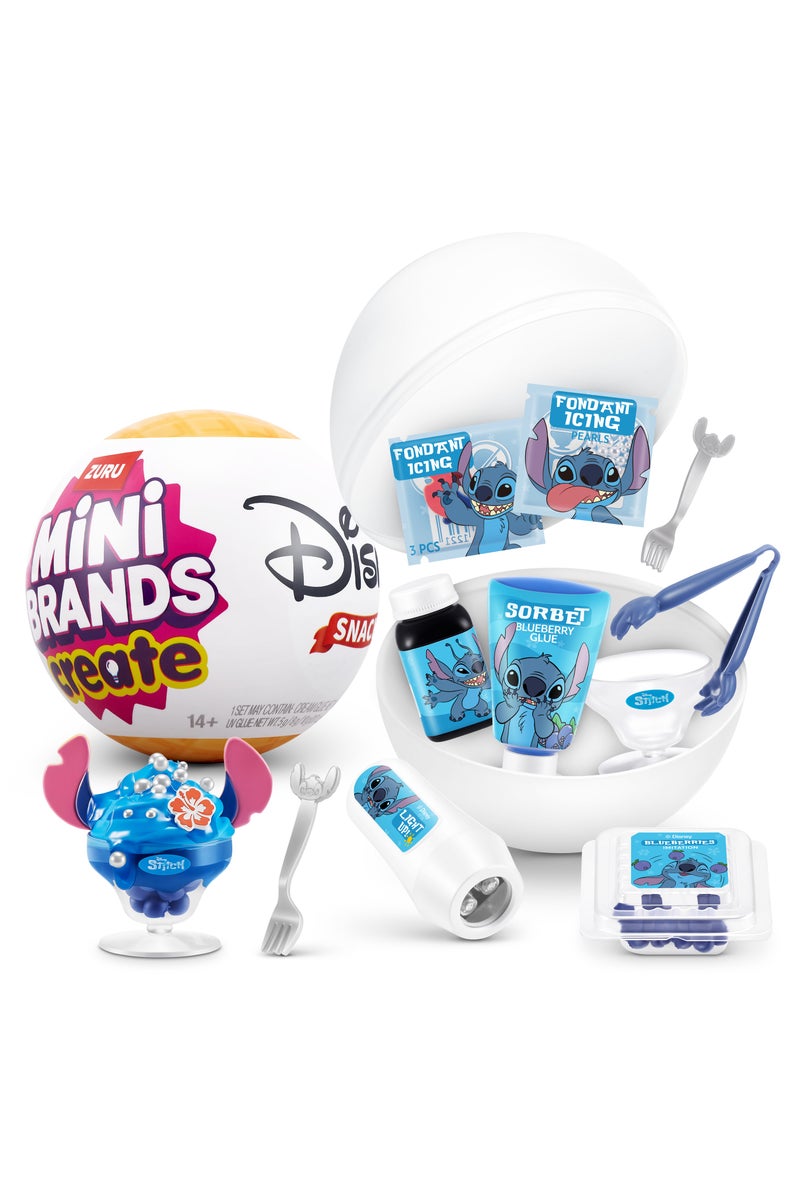 Mini Brands Create Disney Snacks – Collectible Mini Food Toys with Iconic Characters – Mystery Surprise Capsules with Recipe & Accessories – Fun Gift for Kids & Collectors - Image 1