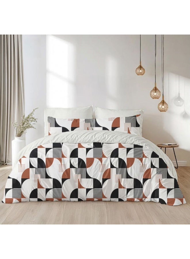 Danube Home Bliss 6 Piece King Comforter Set 240x260 cm Lt. Grey | Cotton /Viscos -180 Thread Count Breathable Bedding Sheet And Pillow Cases For Bedroom - Image 2